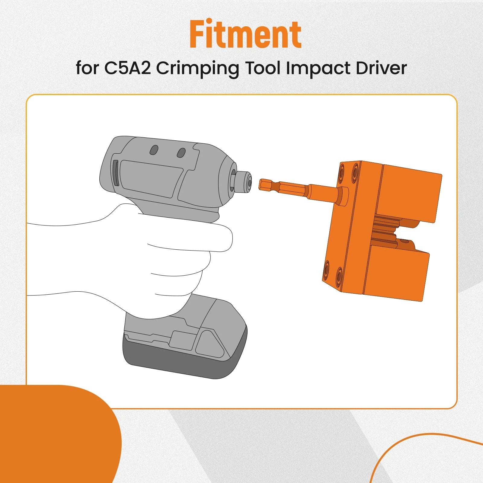 Impact Driver Crimping Tool for C5A2 (30-24 Gauge)