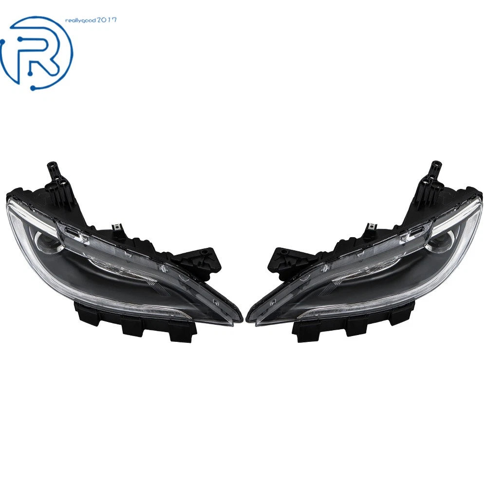 Set of 2 Halogen Headlights for Chrysler 200 (2016-2017)