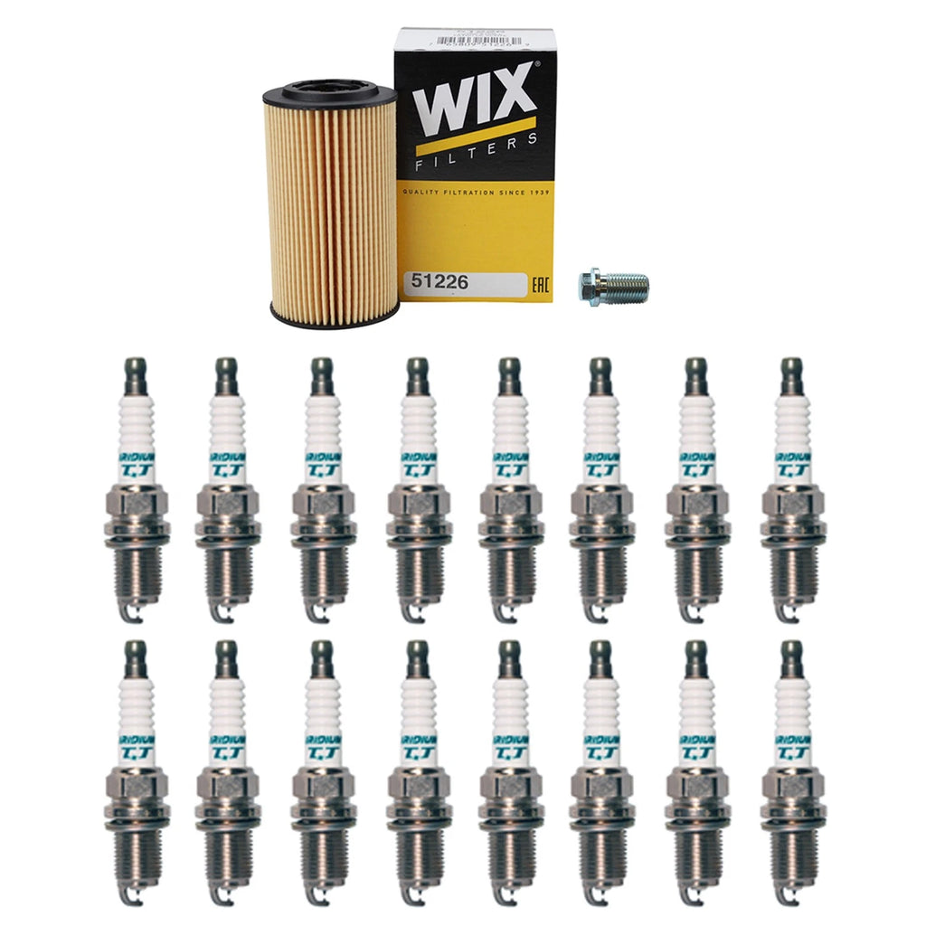Wix Engine Oil Filter & Denso Spark Plug Kit for Mercedes W202 W210 (1998–2002)