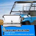 Front Flip Windshield for Kawasaki Mule Pro MX (2019–2024) - Scratch Resistant Clear Polycarbonate