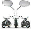 Chrome Rear View Side Mirrors for Harley V Rod Dyna Street Bo FXDB (2007-2017)