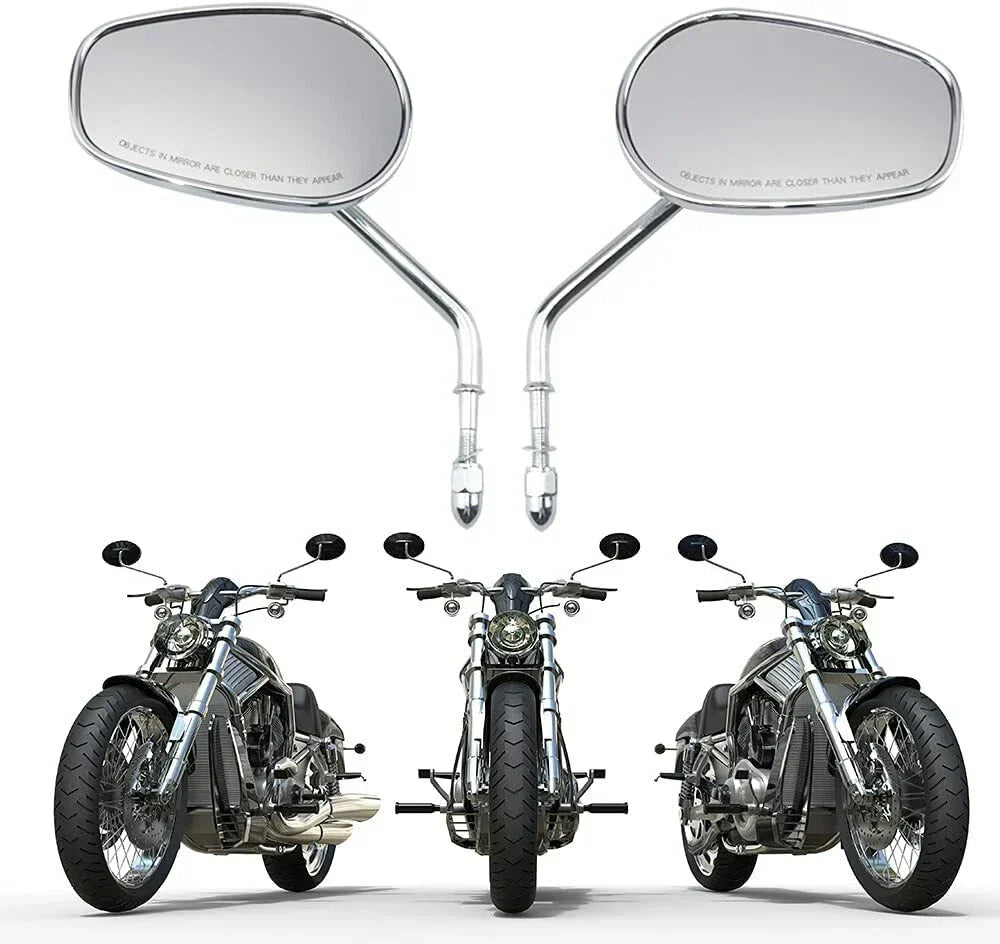 Chrome Rear View Side Mirrors for Harley V Rod Dyna Street Bo FXDB (2007-2017)