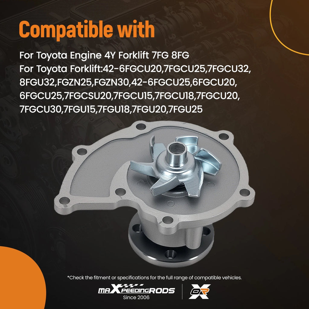 Aluminum Engine Water Pump for Toyota Forklift 7FG/8FG (16110-78156-71)