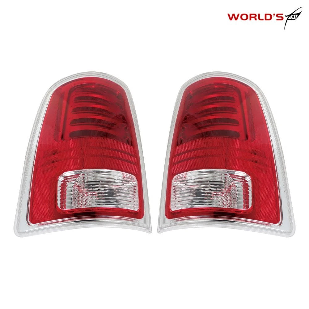Set of 2 LED Tail Lights for Ram 1500 2500 3500 (2013–2018) Chrome Trim