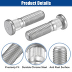 10 Pcs M12x1.5 Wheel Lug Stud for Hyundai Elantra (2007–2012) No. 517523A000