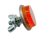Amber Mini Reflectors Stud Mount Replacement for Motorcycle Bicycle Trailer (Set)
