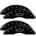 Black Caliper Covers Engraved Bowtie for 2020–2024 Chevy Silverado 3500 HD