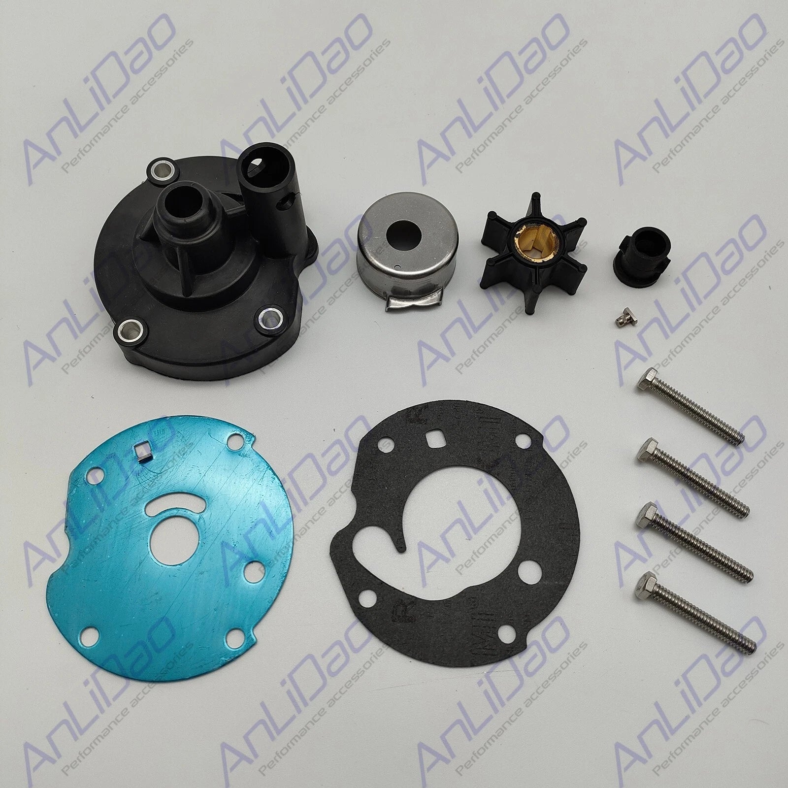 Water Pump Impeller Kit for Johnson Evinrude OMC 6HP (1965–1979) 763758 391391