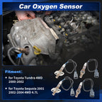Set of 4 Upstream & Downstream Oxygen Sensors for Toyota Tundra (2000–2002)
