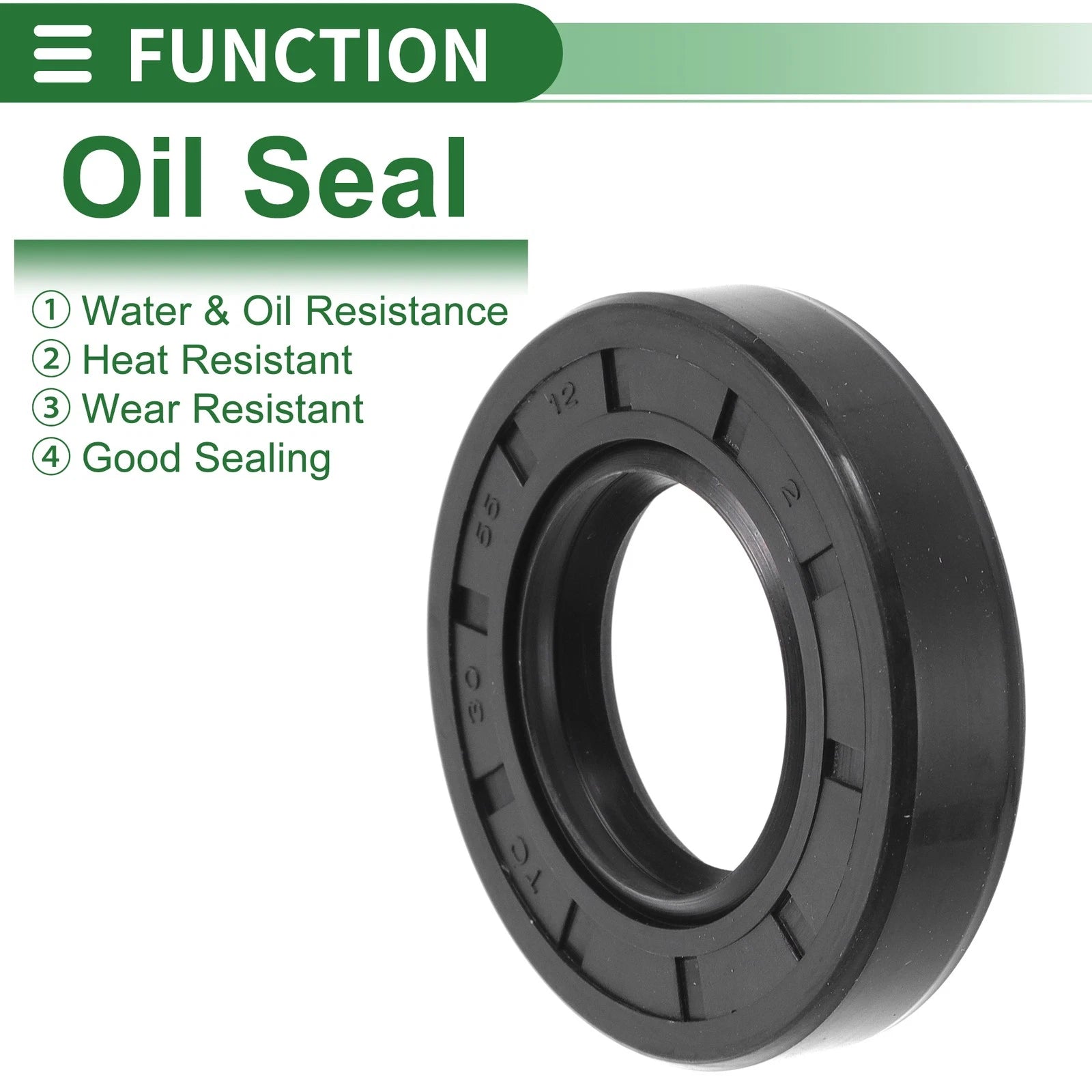 Set of 5 Oil Seal Rotary Shaft Seal NBR Rubber 30x55x12mm for Various Models