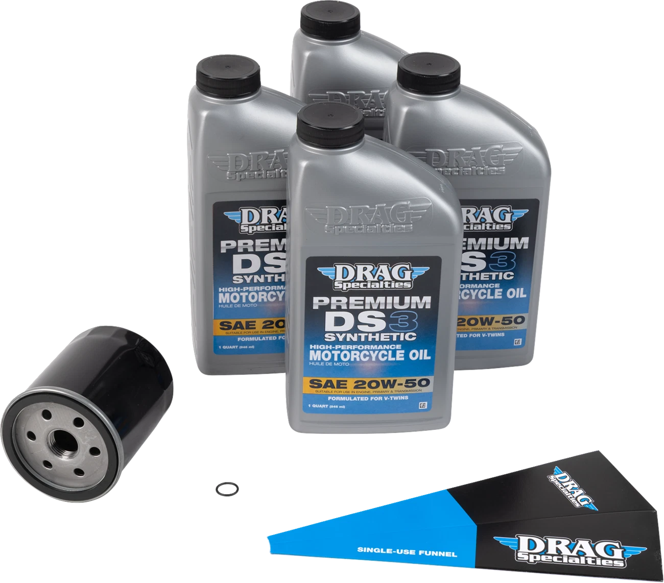 Full Synthetic Oil Change Kit 20W50 for Harley EVO/XL (2000–2023)