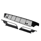 Set of 3 Front Black Chrome Covers for VW CC 2.0L/3.6L (2013–2017) 3C8854661