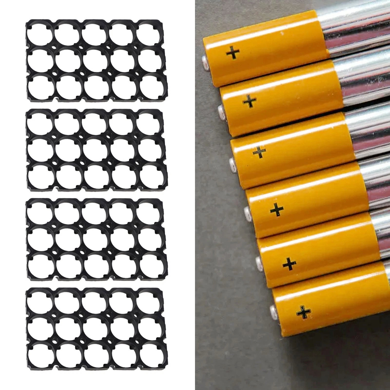 Set of 4 Battery Plastic Brackets for 21700 Battery Stand