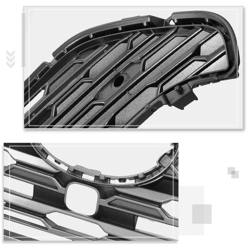 Meshed Front Grille Insert for Toyota RAV4 Limited (2019–2024) w/Camera, Badge Slot