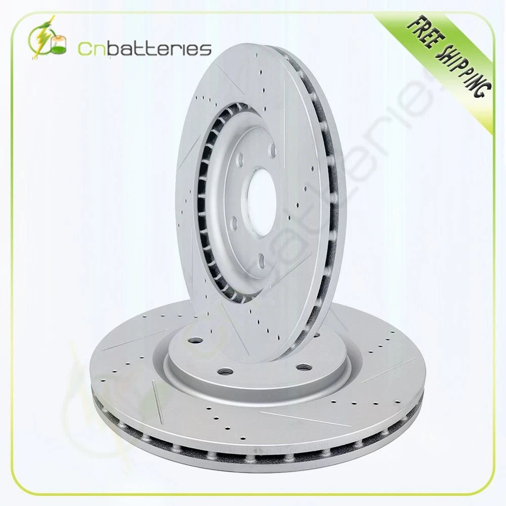 Front Brake Discs Rotors for Chrysler Town & Country, Dodge Journey (2012–2017)