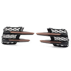 2X Front Bumper Fog Lamp Grille Cover for Land Rover Range Rover Velar (2017–2022)