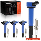 4-Piece Ignition Coil & Iridium Spark Plug for Toyota Camry Highlander (2018–2024)