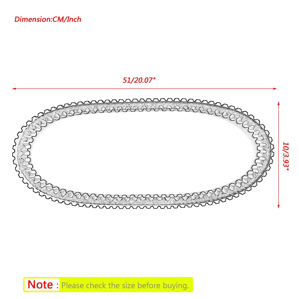 Drive Belt for Polaris Rush Pro S X Switchback Titan 800 (3211177)