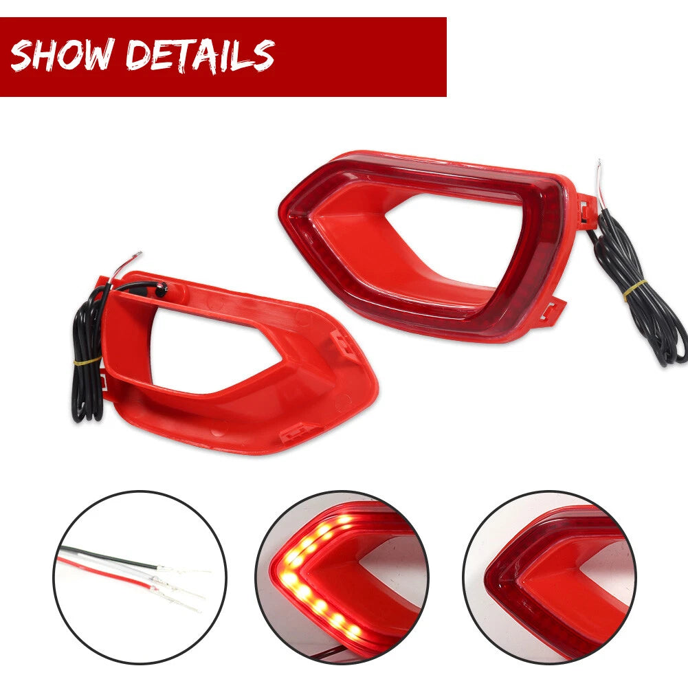 Dynamic Red LED DRL Grill Lights for Dodge Charger (2015–2023)