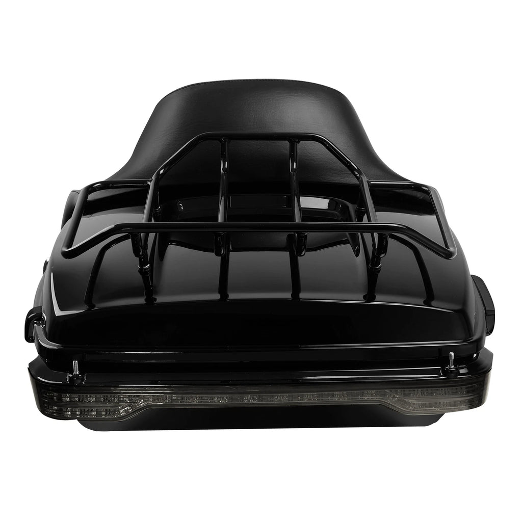 Chopped Trunk Backrest Rack Light for Harley Touring Street Road Glide (2014–2023)
