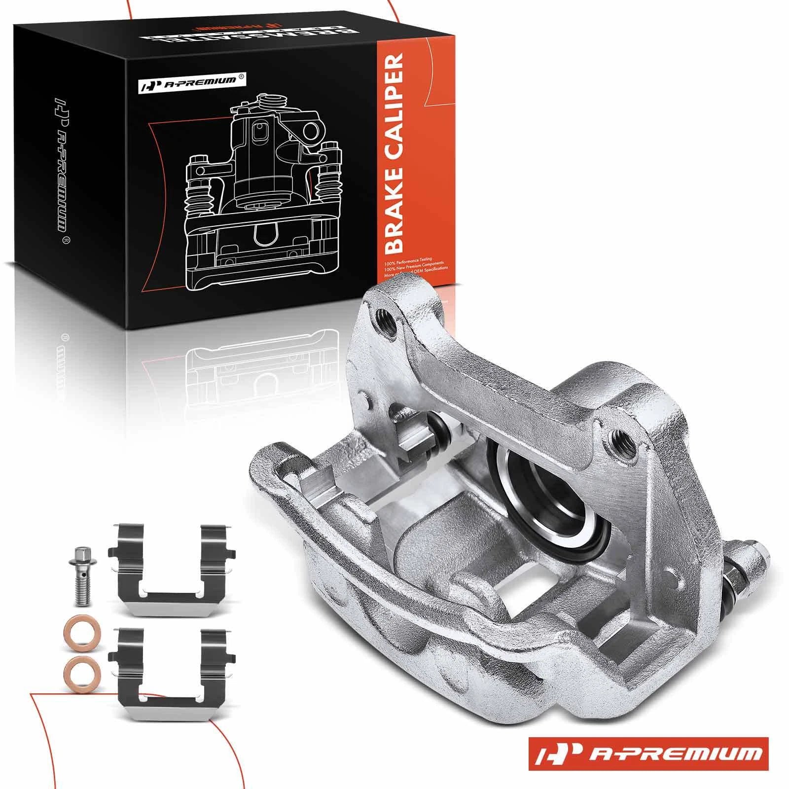 Front Left Disc Brake Caliper with Bracket for Chevy Equinox (2010–2017)