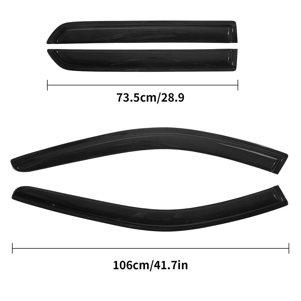 Set of 4 Slim Style Window Visors for Dodge Durango (2011–2023)