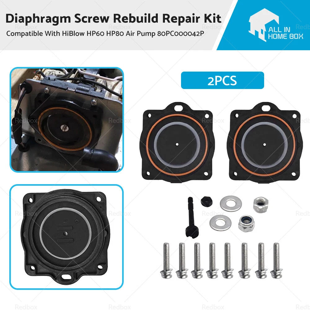 Diaphragm Screw Rebuild Kit for HiBlow HP60 HP80 Air Pump