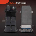 Front Left Power Window Switch for Honda Civic DX (2006-2007, 2011)