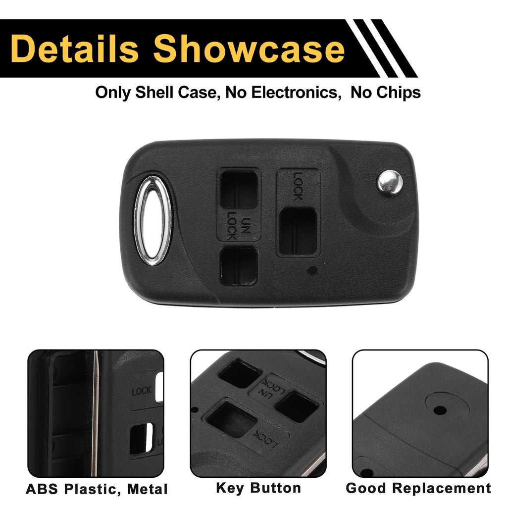 3 Button Key Fob Shell Case for Lexus RX300 (2002)