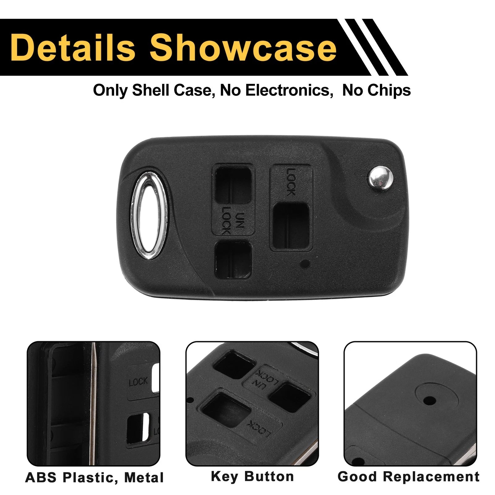 3 Button Key Fob Shell Case for Lexus RX300 (2002)