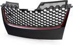 Mesh Grille for VW GTI GLI Jetta MK5 (2006–2009) - Black Badgeless Red Trim