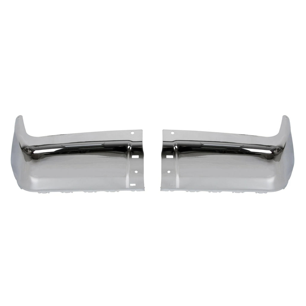 Set of 2 Rear Bumper End Caps for Chevy Silverado GMC Sierra (2007–2014)