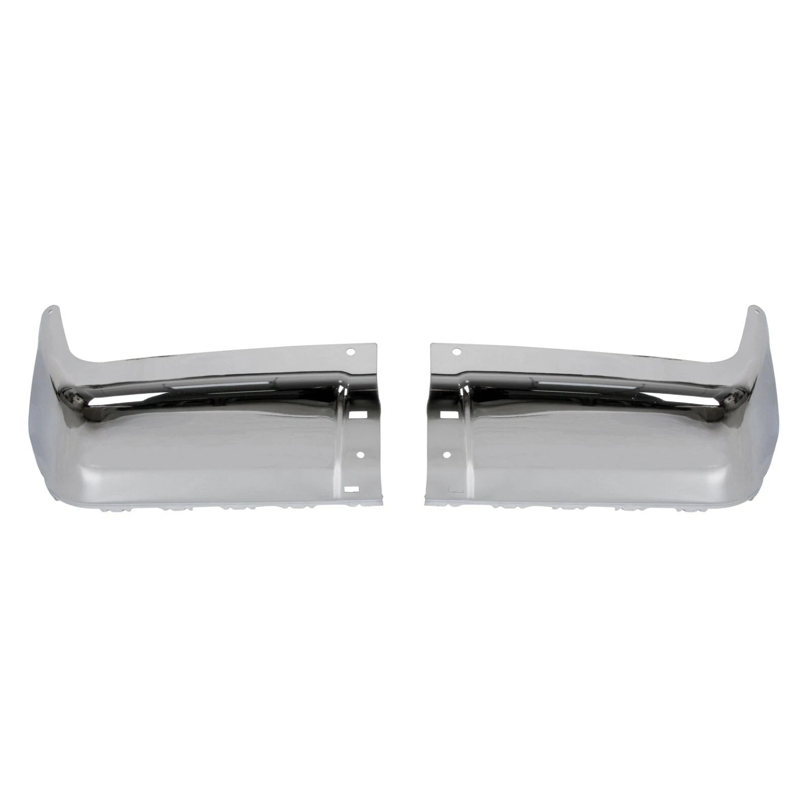 Set of 2 Rear Bumper End Caps for Chevy Silverado GMC Sierra (2007–2014)