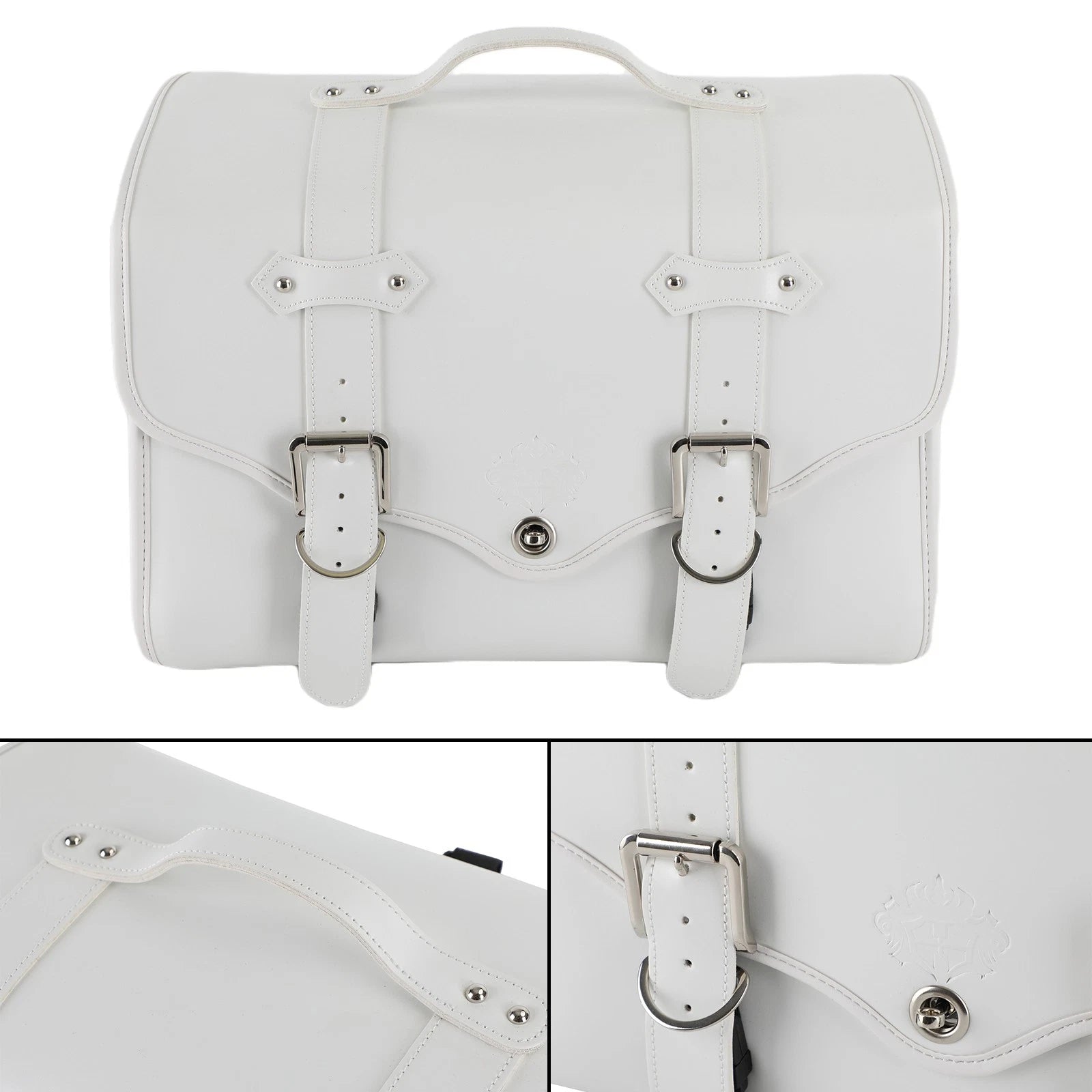 PU Leather Motorcycle Solo Swingarm Side Tool Bag for Universal Models