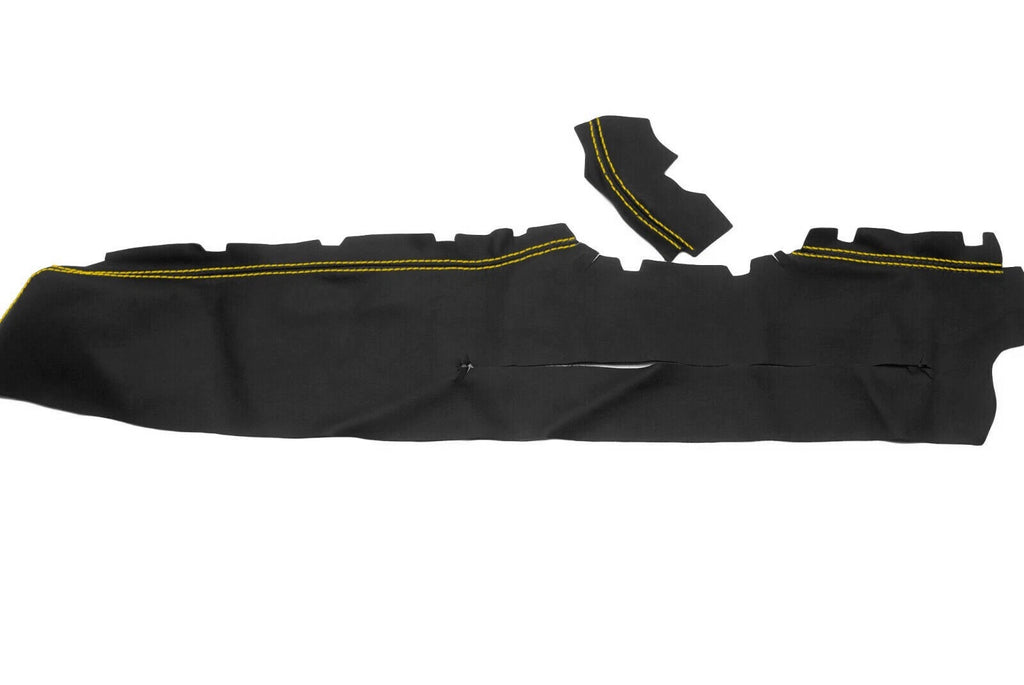 Dash Trim Leather Cover for Chevrolet Camaro (2012–2014) Yellow Stitch