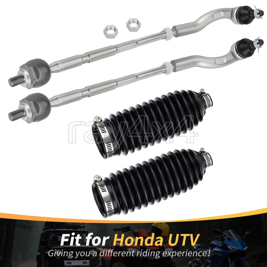 Tie Rod End Kit w/ Boot for Honda Pioneer 1000-5 SXS1000M5 (2016–2021)