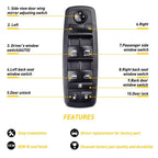 Door Window Switch Panel Control Bezel for Dodge Ram 1500 2500 3500 (2009–2010)