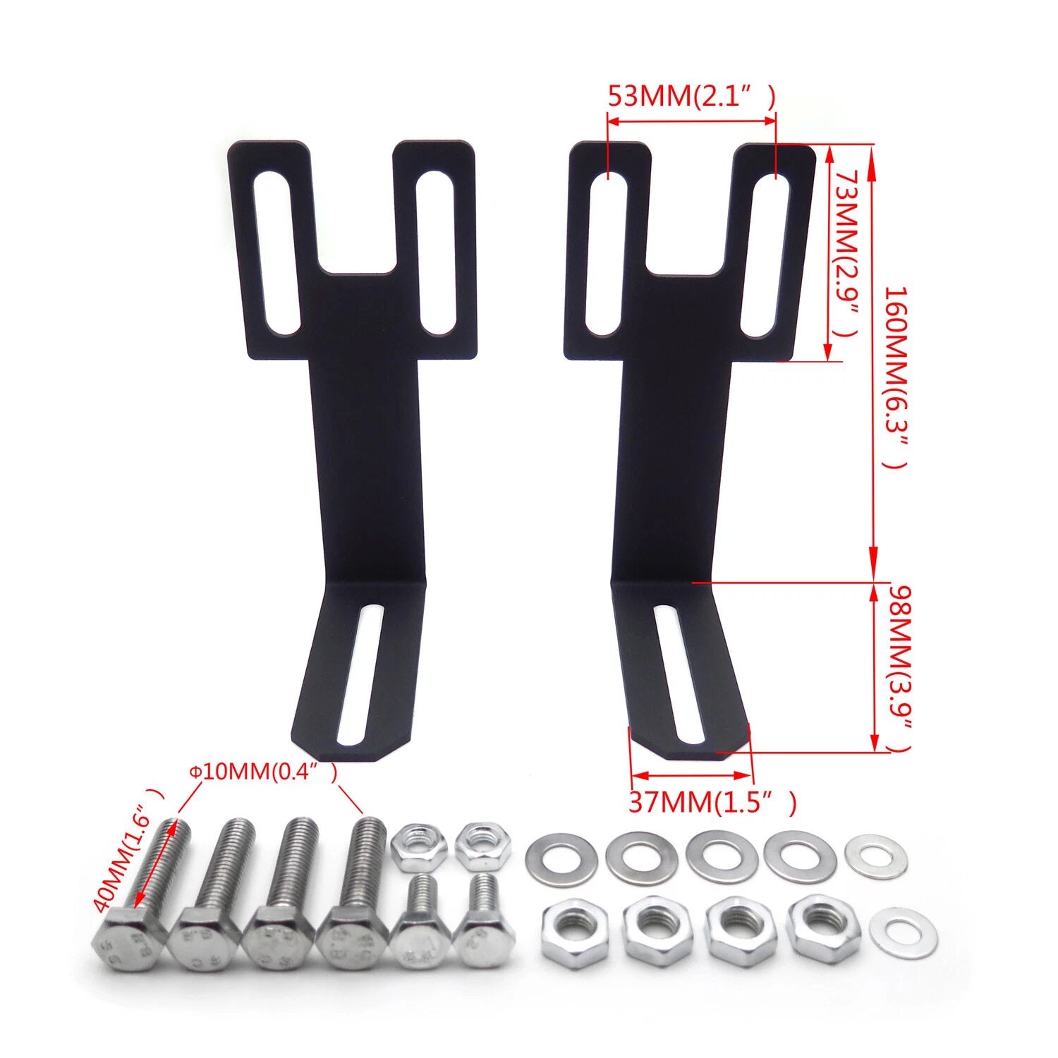 LED Light Bar Mounting Brackets for Dodge Ram 2500 3500 (2003–2019)