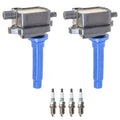 2X Ignition Coil & 4 Iridium Spark Plugs for Kia Spectra (2004–2009)