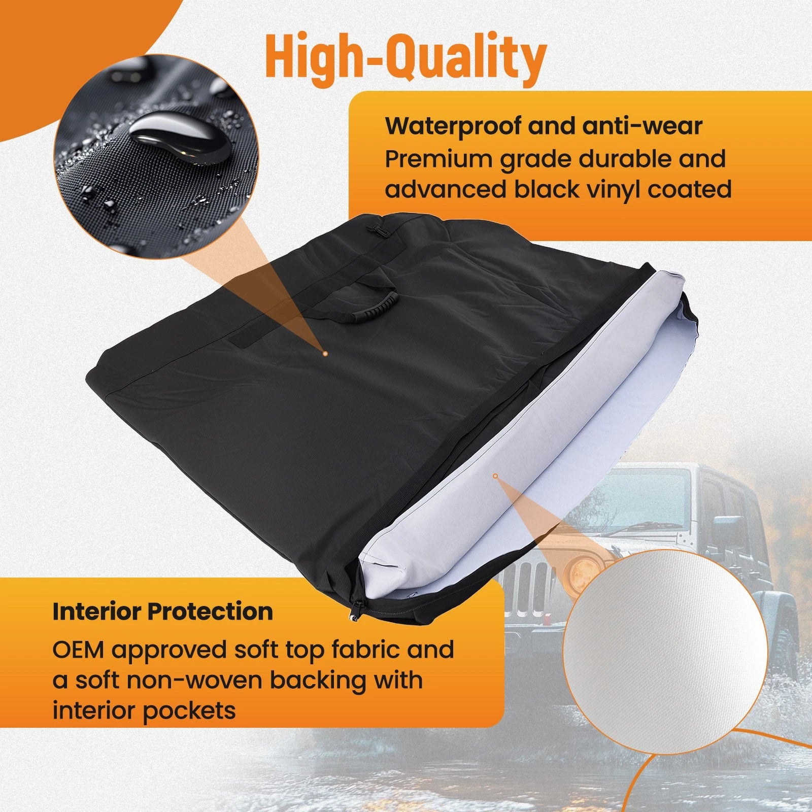 Freedom Panel Hard Top Storage Bag for Jeep Wrangler JK (2007–2025)