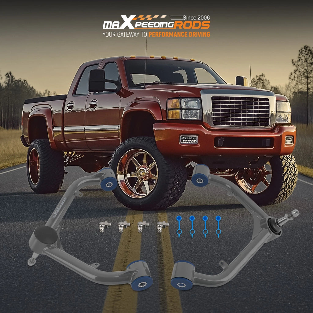 Set of 2 Lift Upper Control Arms for Silverado Sierra 2500HD 3500HD (2001–2010)