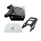 Chopped Trunk Backrest Mount Rack Plate for Harley Touring (2009–2013)