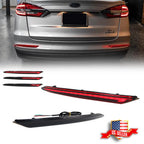 2X LED Rear Bumper Reflector Brake Tail Light for Ford Fusion (2019–2022)
