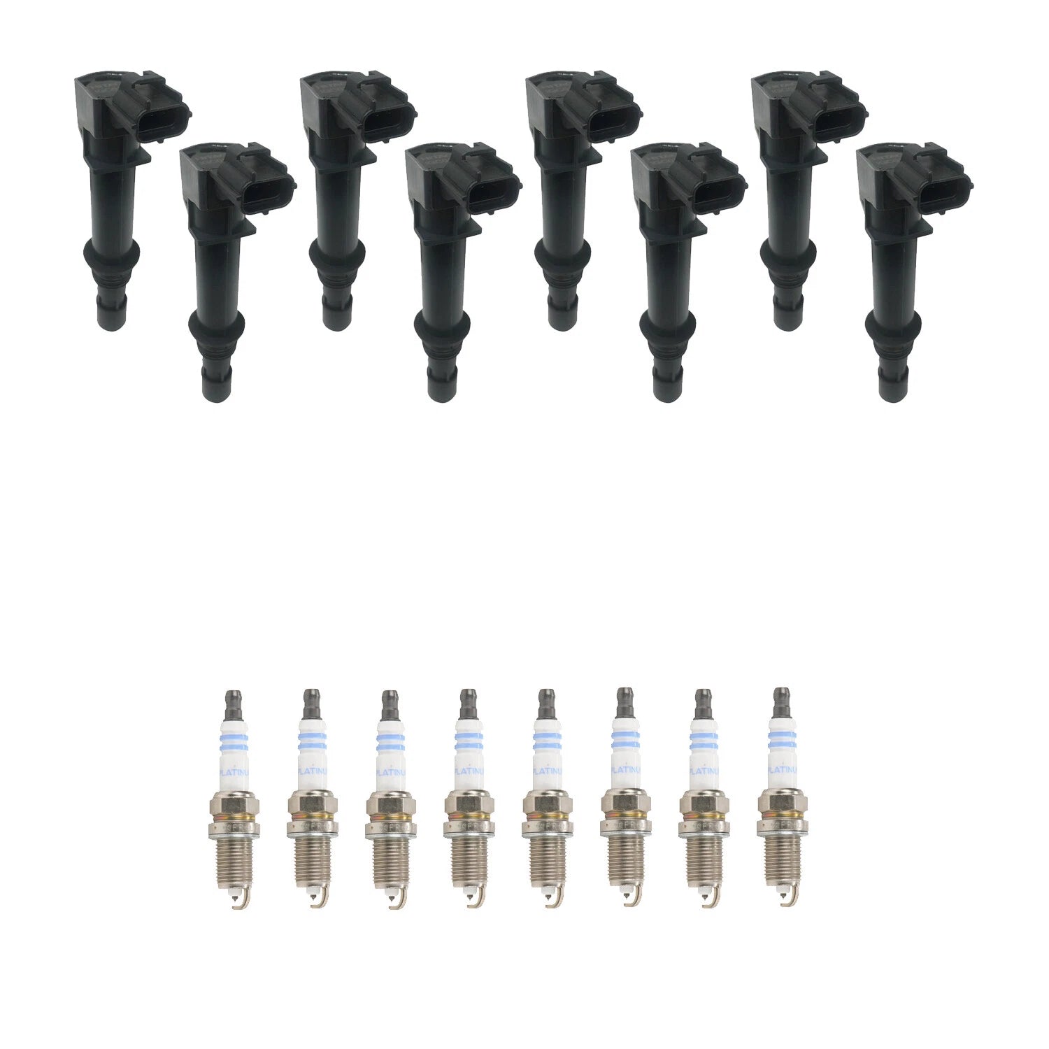 Set of 8 Ignition Coils & Spark Plugs for Dodge Aspen Dakota 4.7 V8 (2007–2010)