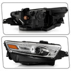 Halogen Headlight for Ford Taurus (2014–2016) RH with HB3 Bulb Gray Housing