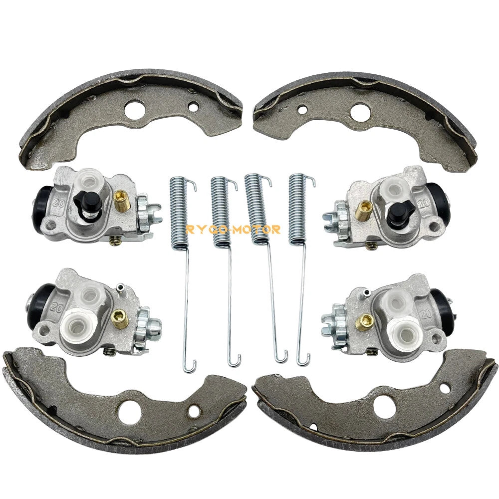 Front Brake Wheel Cylinders W/Shoes for Honda Foreman 400 TRX400FW (1995–1998)
