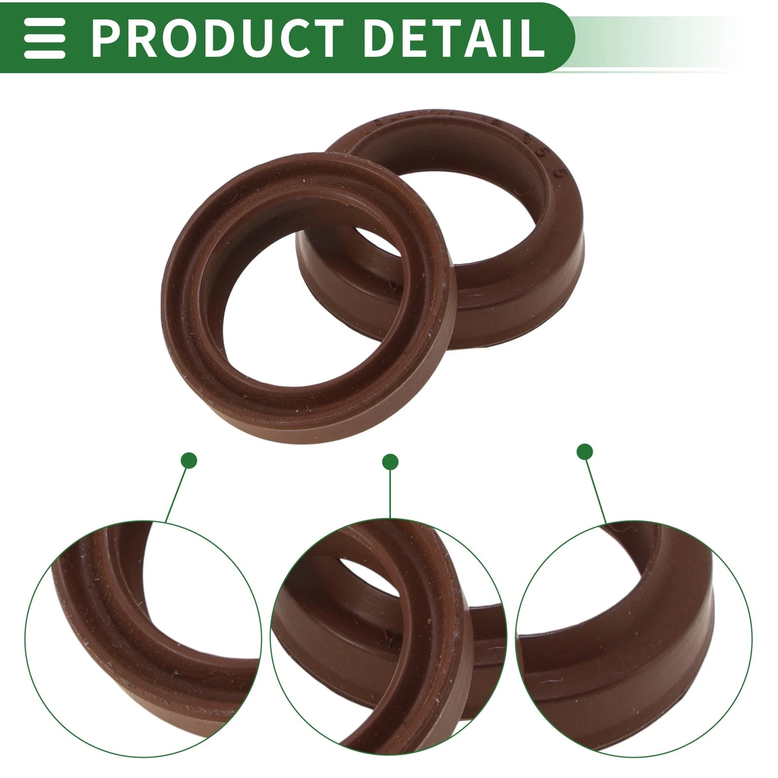 Set of 5 Oil Seal Rotary Shaft Seal FKM Rubber 12x16x3.5mm