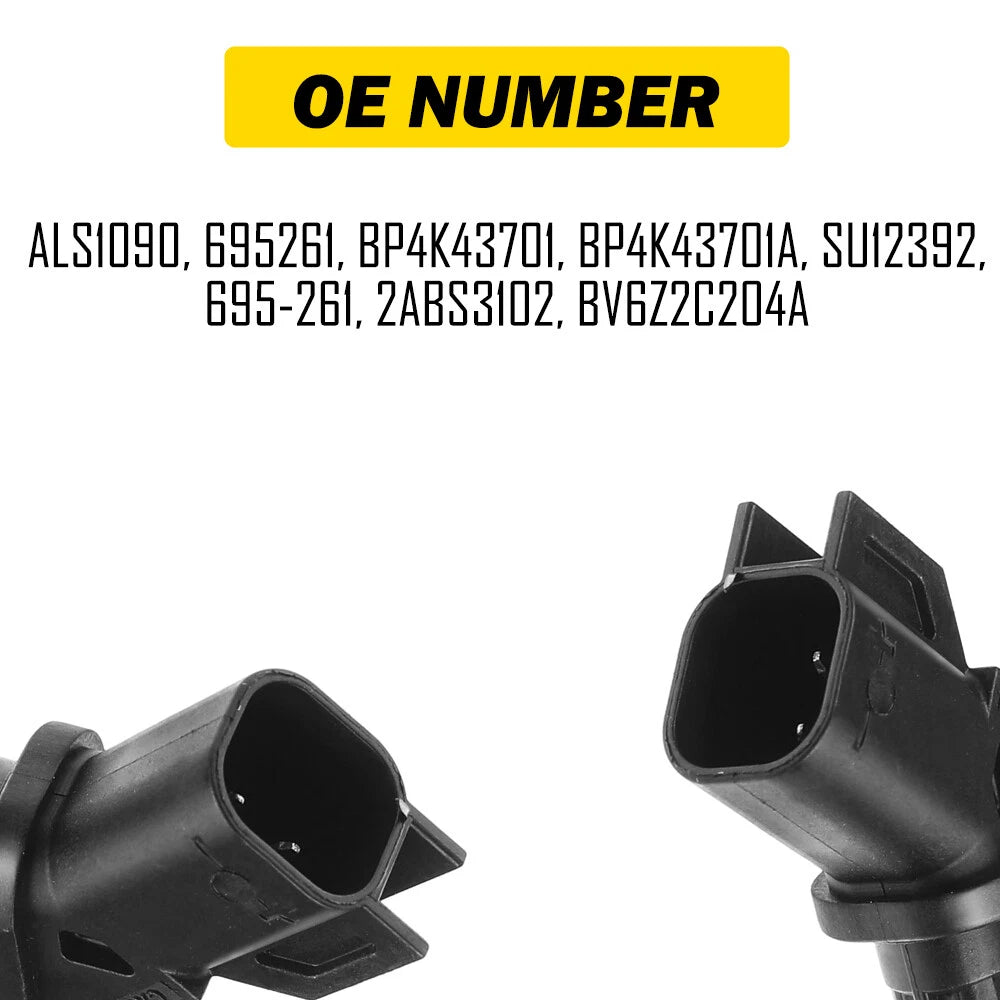 Set of 2 Wheel Speed Sensors for Ford Escape (2013–2019) & Focus (2012–2018)