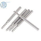 Set of 5 Carbide End Mills for Various Applications (3/32", 4 Flute)