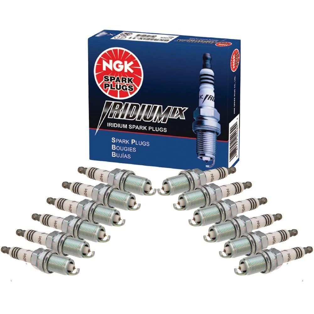 Set of 12 NGK Iridium IX Spark Plugs for BMW E31 E32 750iL 850Ci 850CSi 850i (1988–1994)
